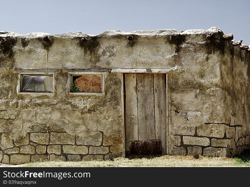 Old house. Element of architecture.