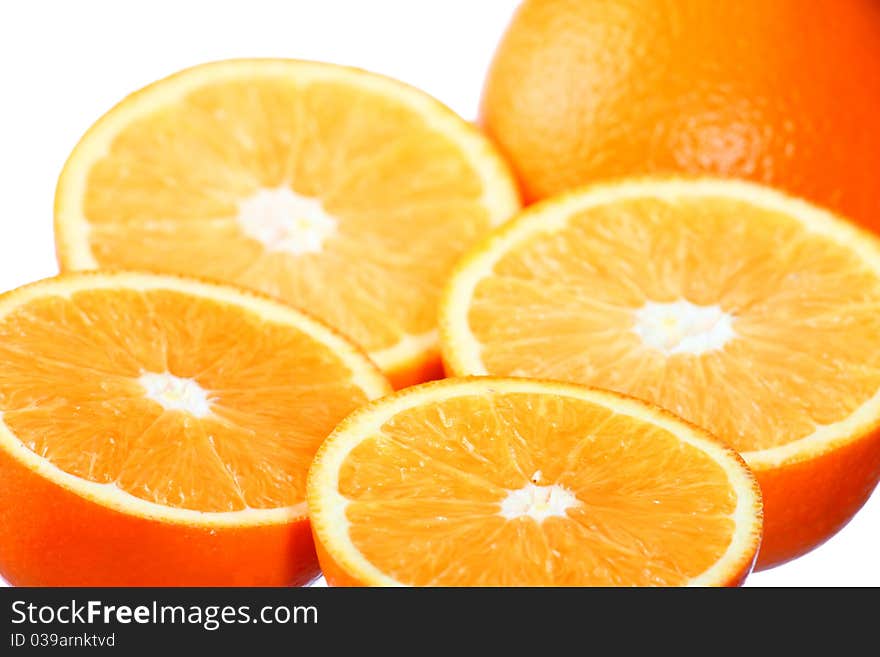 Close-up of a fresh orange. Close-up of a fresh orange