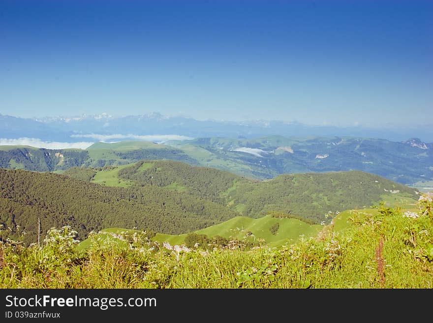 Image of Caucasus Mountains, summer