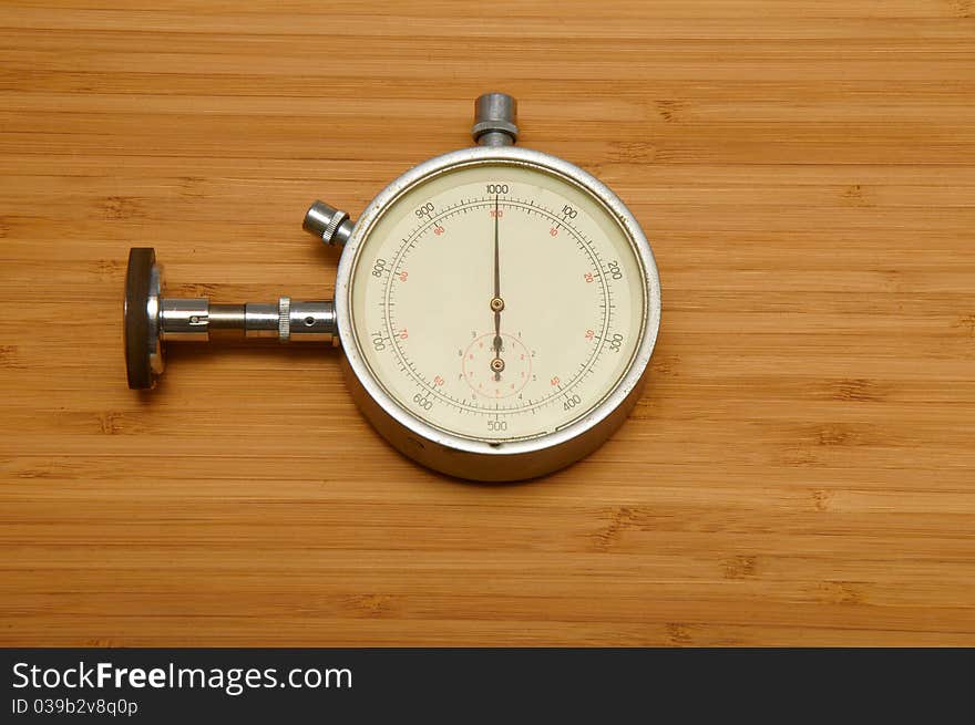 Instrument for measuring speed isolated on a white background