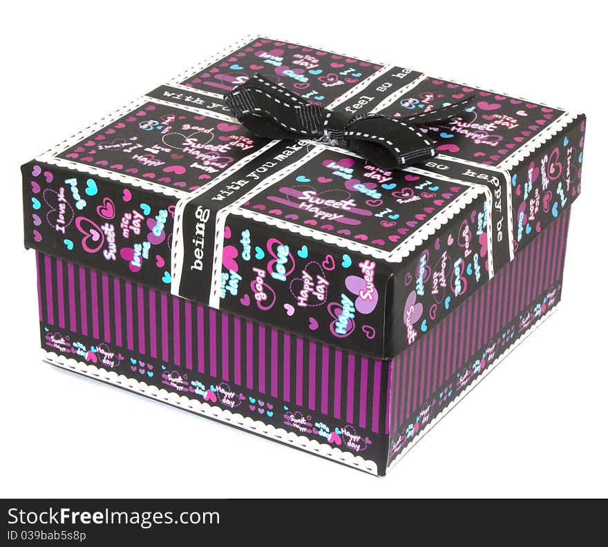 Gift box isolated on white