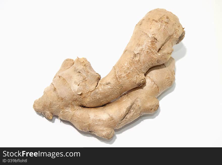 Fresh ginger .