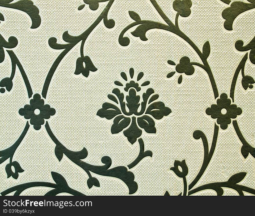 Beautiful wallpaper with floral design