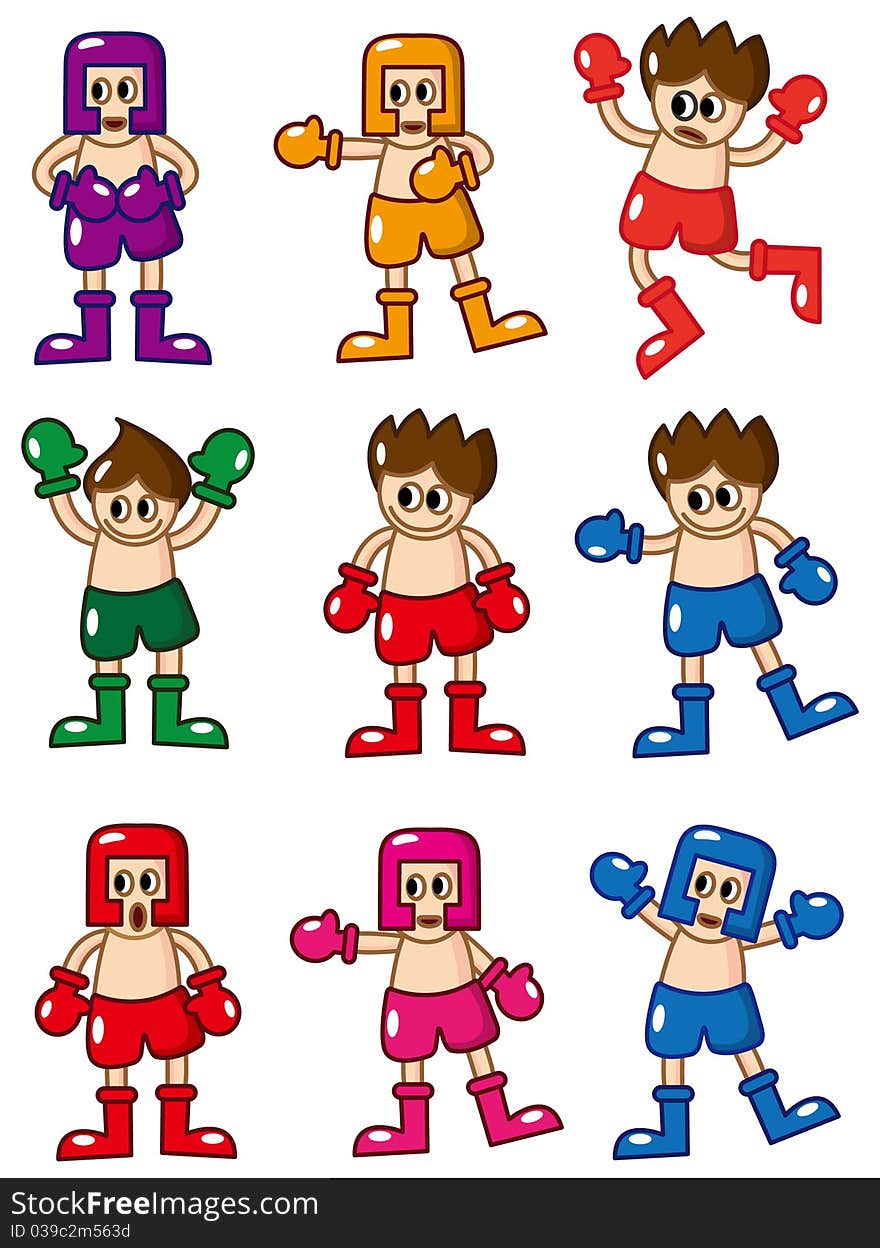 Cartoon Boxer Icon