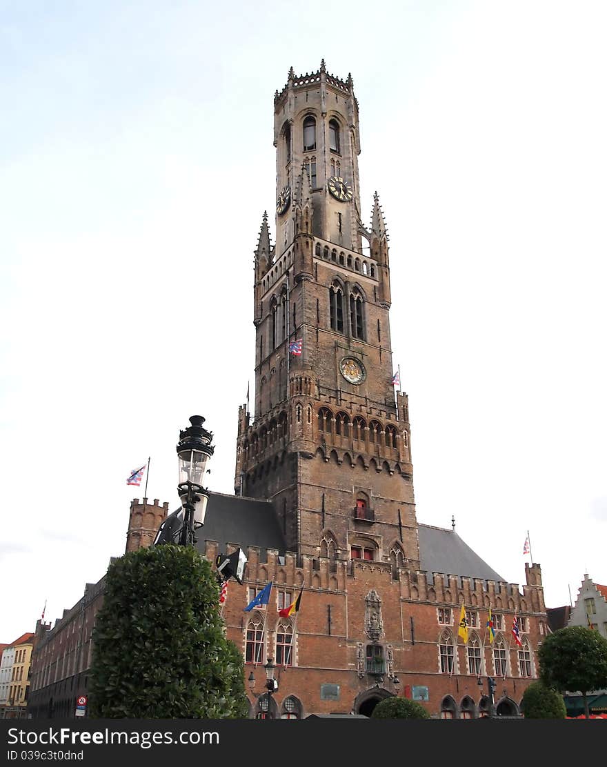 The Belfry , Bell Tower in Bruges Belgium