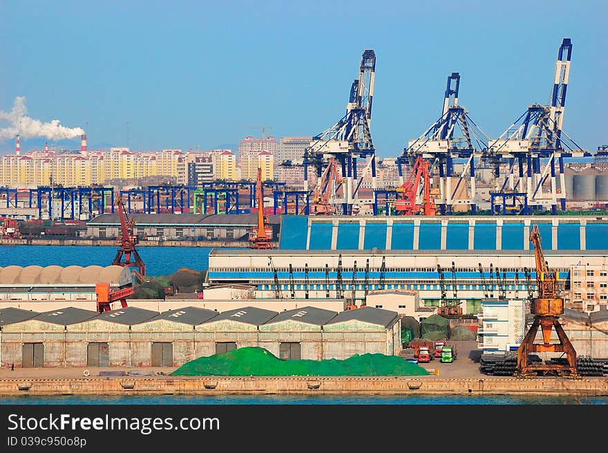 Chinese important port-Yantai port. Chinese important port-Yantai port.