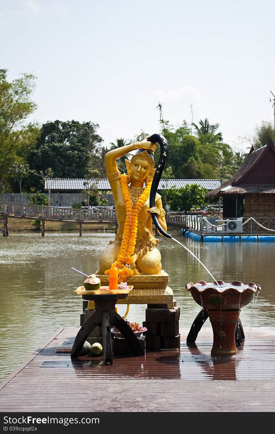 This Buddha Statue is important for river and sea in Thailand. This Buddha Statue is important for river and sea in Thailand.