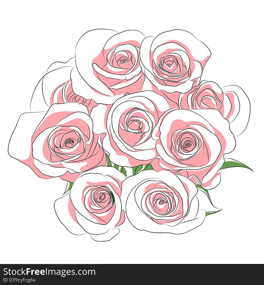 Pink roses