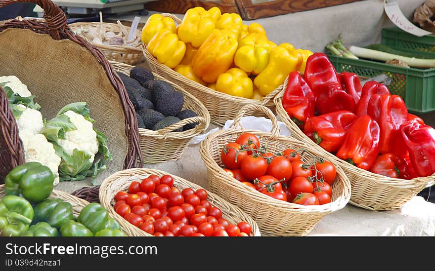 The vegetable market