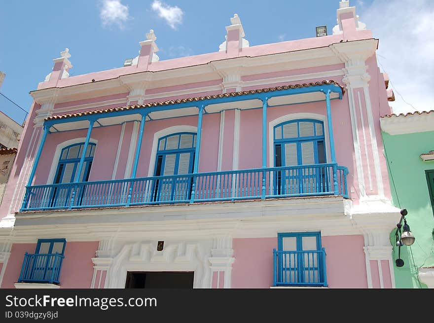 Pink House in Old Town havana Cuba