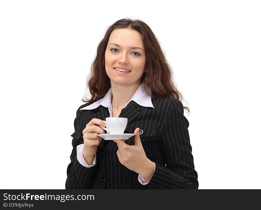 Business Woman With Coffee