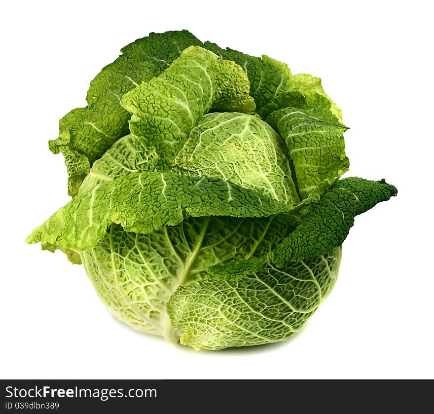 Cabbage isolated on white background