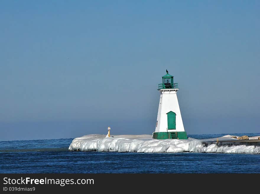 Lighthouse In Winter