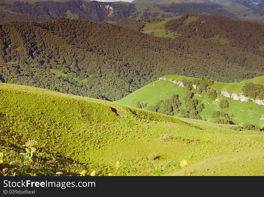 Image of Caucasus Mountains, summer