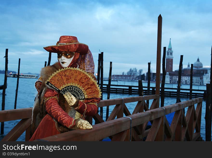 Masked reveller poses for a photo in San Marco square in Venice, Italy, on Saturday Feb. 10, 2007. The Venice Carnival runs through to Tuesday Feb. 20, 2007. Masked reveller poses for a photo in San Marco square in Venice, Italy, on Saturday Feb. 10, 2007. The Venice Carnival runs through to Tuesday Feb. 20, 2007.