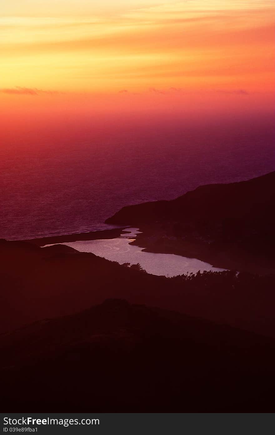 A Gorgeous Sunset at San Francisco Bay. A Gorgeous Sunset at San Francisco Bay