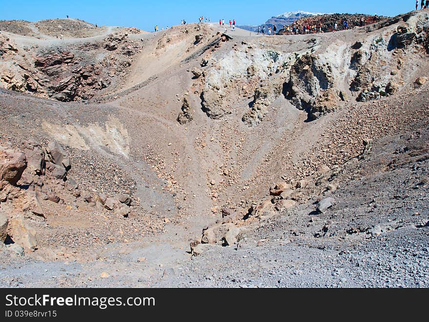 Santorini volcan