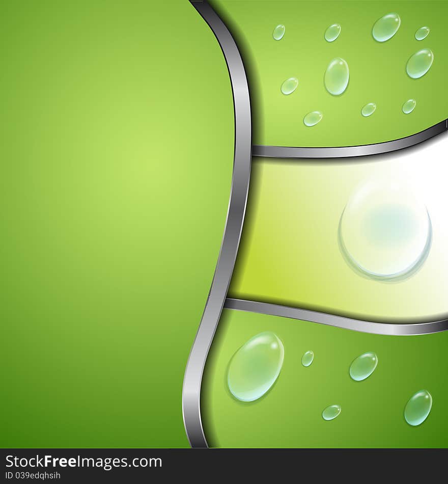 Abstract background design and water drops