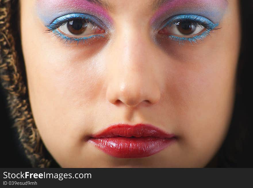 Portrait of the attractive young girl. Portrait of the attractive young girl.