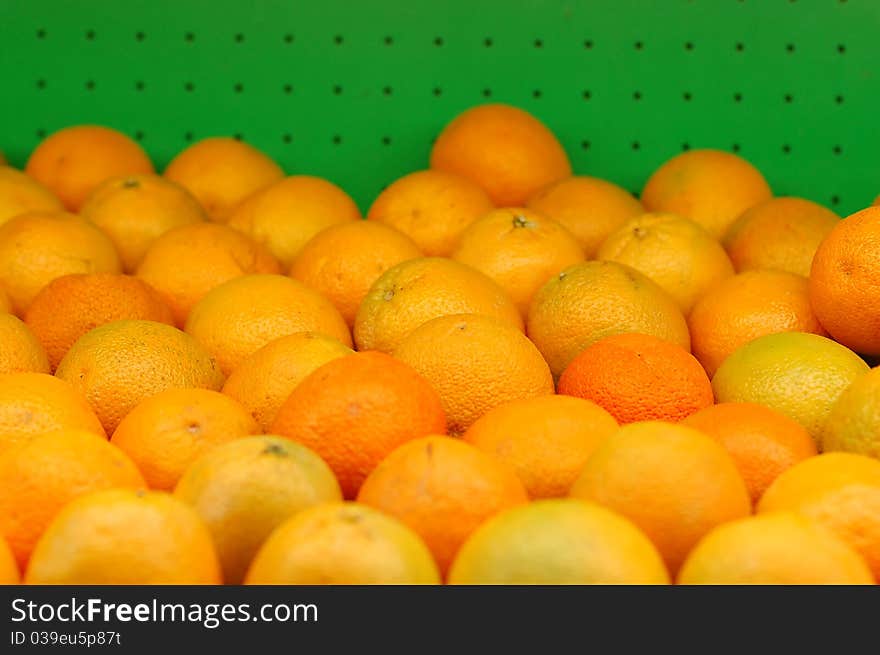 Oranges at market