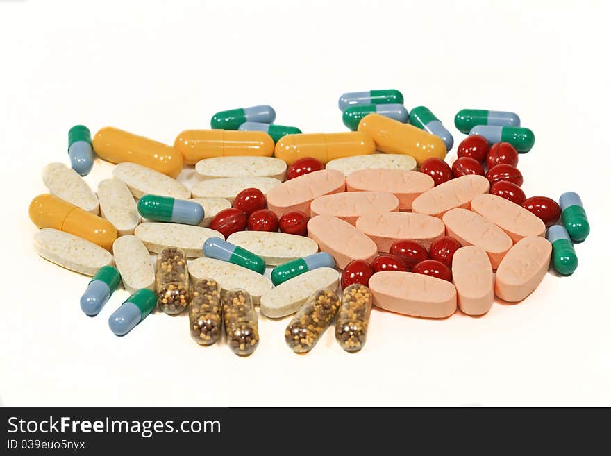 Vitamins, pills and tablets