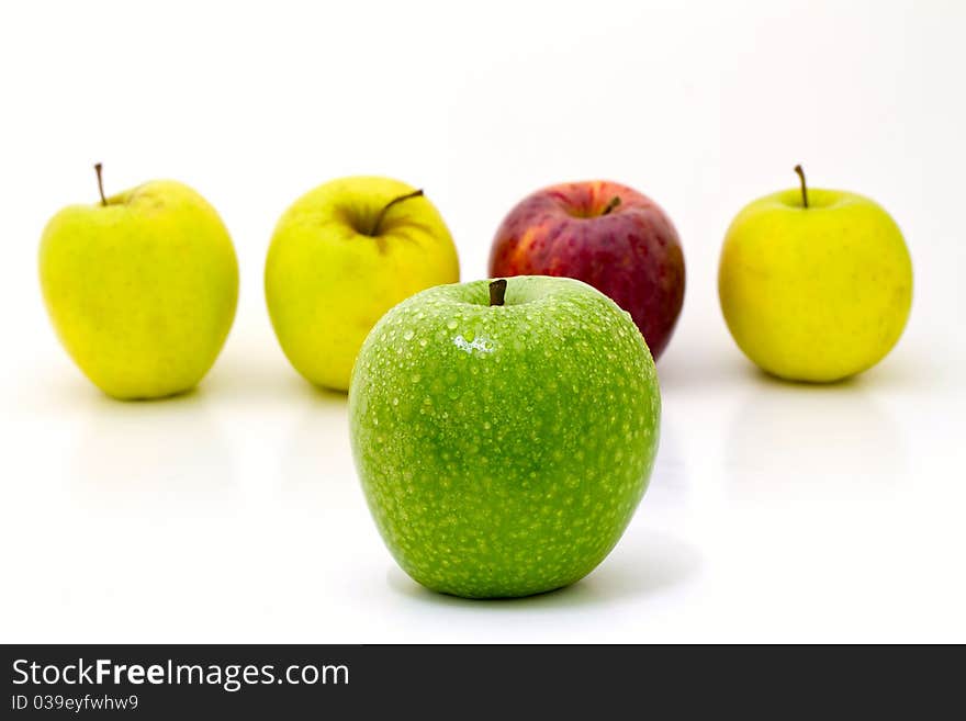 Apples isolated on white background