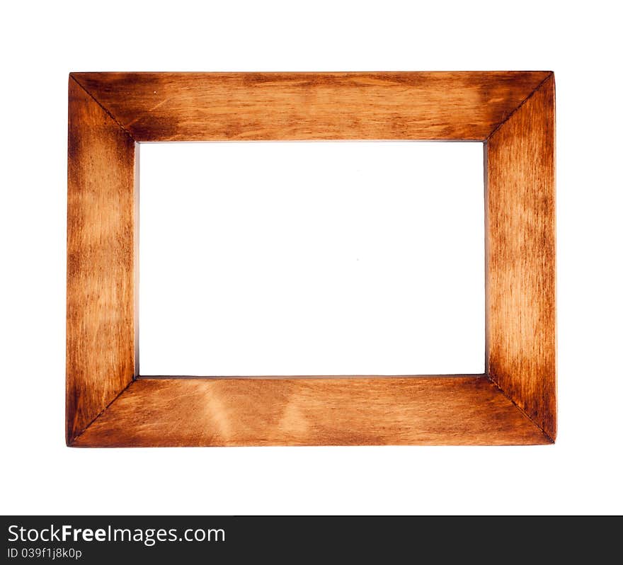 Wooden Black Frame With A Decorative Pattern