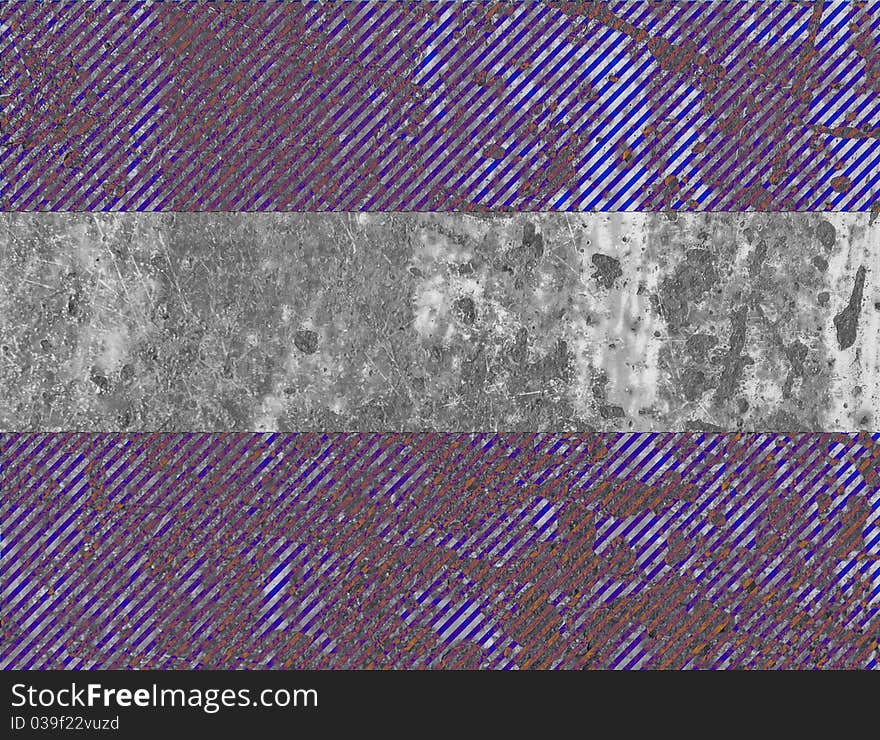 Rusty on Grunge Metal Template with space for your text