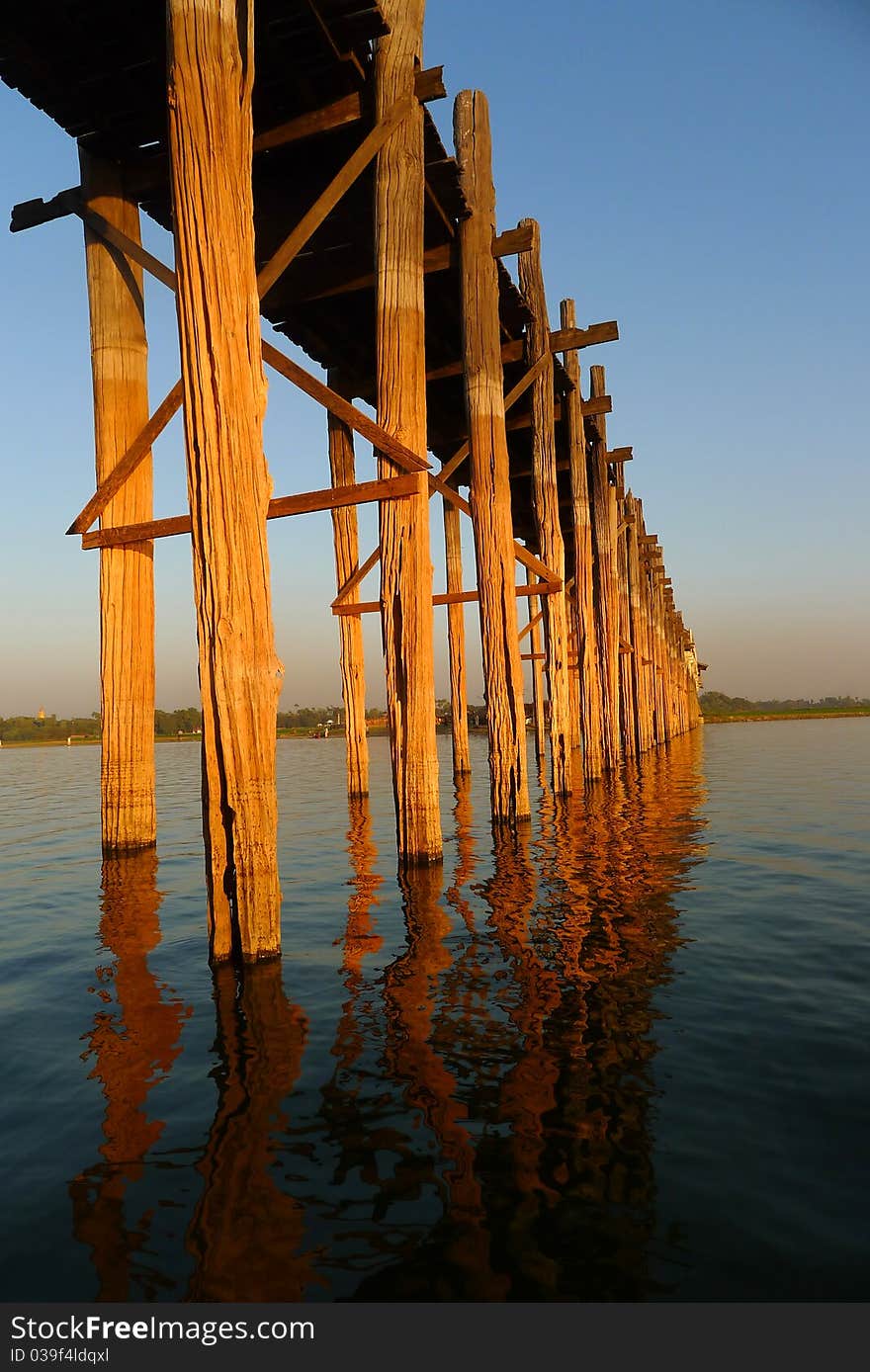 Old wooden bridge