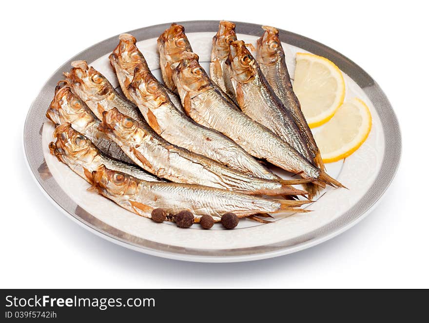 Smoked sprat-appetizing