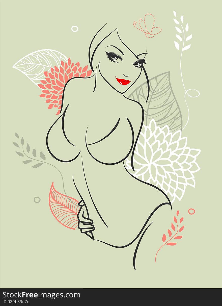 Vector illustration of Elegance women. Vector illustration of Elegance women