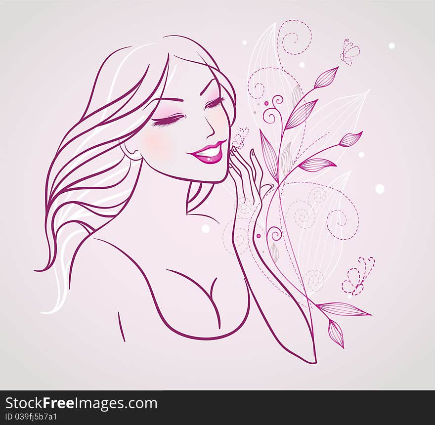 Vector illustration of Elegance women. Vector illustration of Elegance women