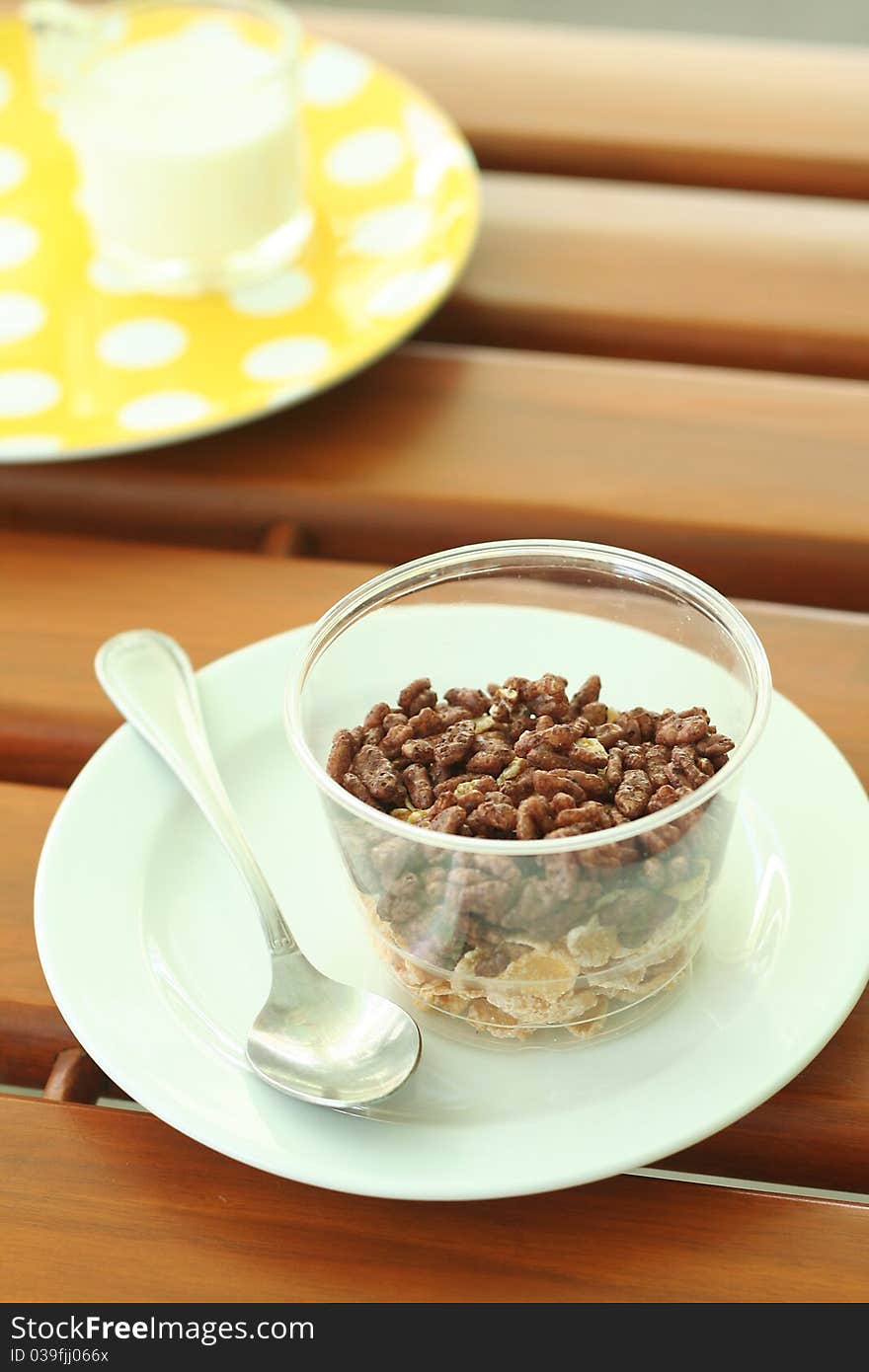 Breakfast cereal on the table. Breakfast cereal on the table.