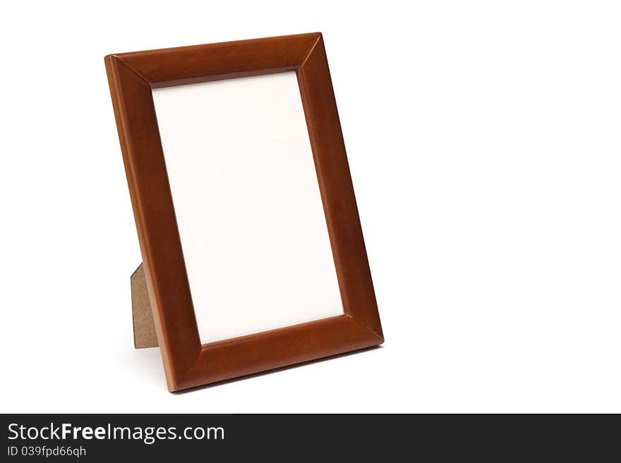 Frame rectangular shape on a white background. Frame rectangular shape on a white background