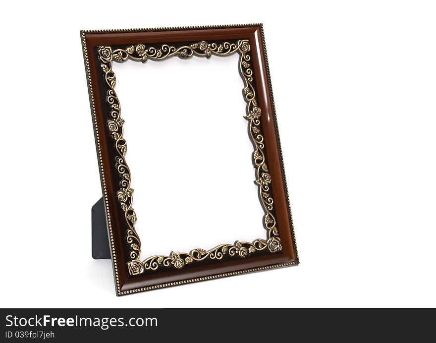 Frame rectangular shape on a white background. Frame rectangular shape on a white background