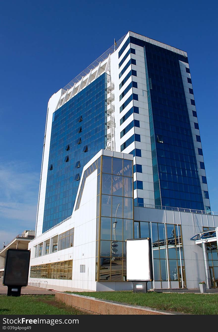 Building of hotel ashore black sea in krymu. Building of hotel ashore black sea in krymu