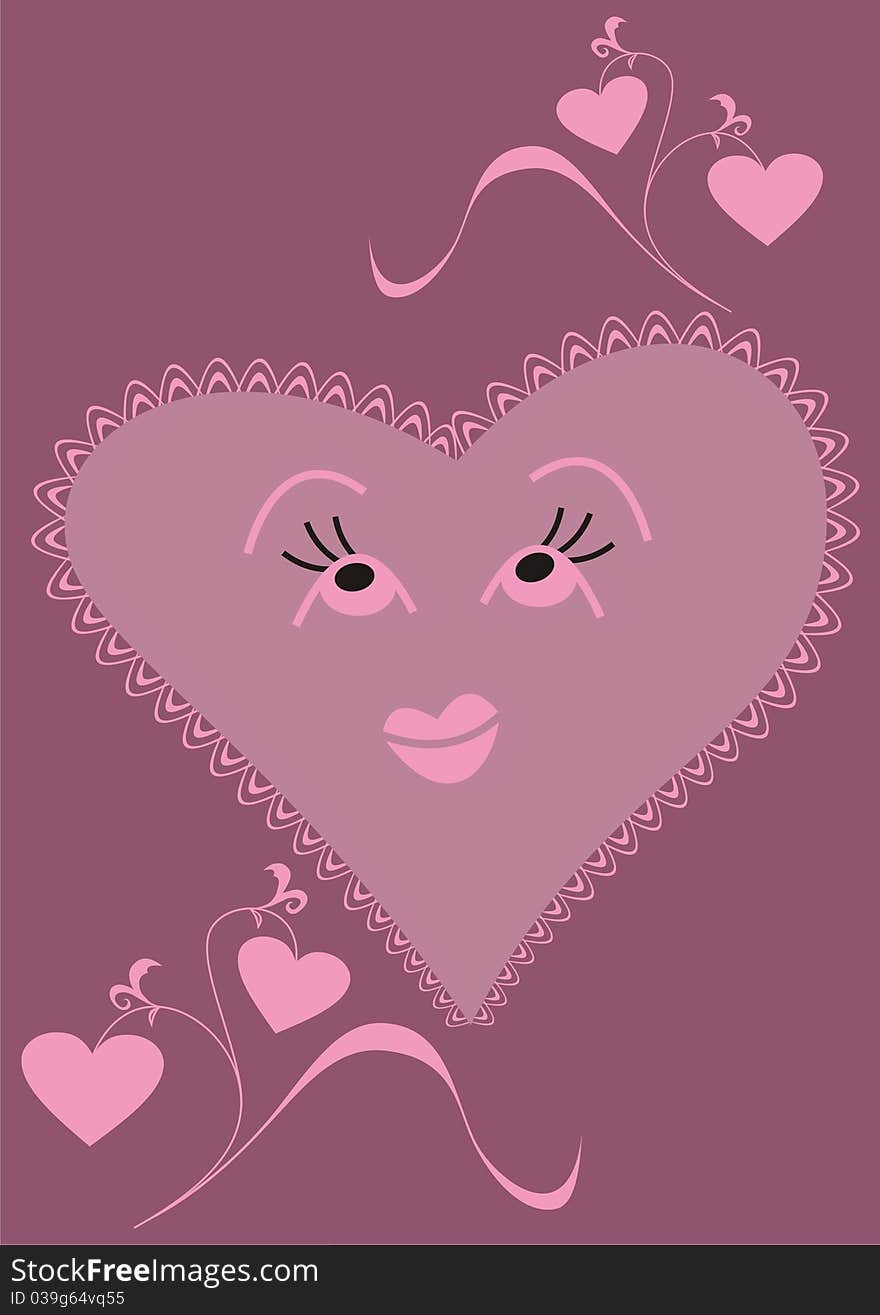 Pink heart