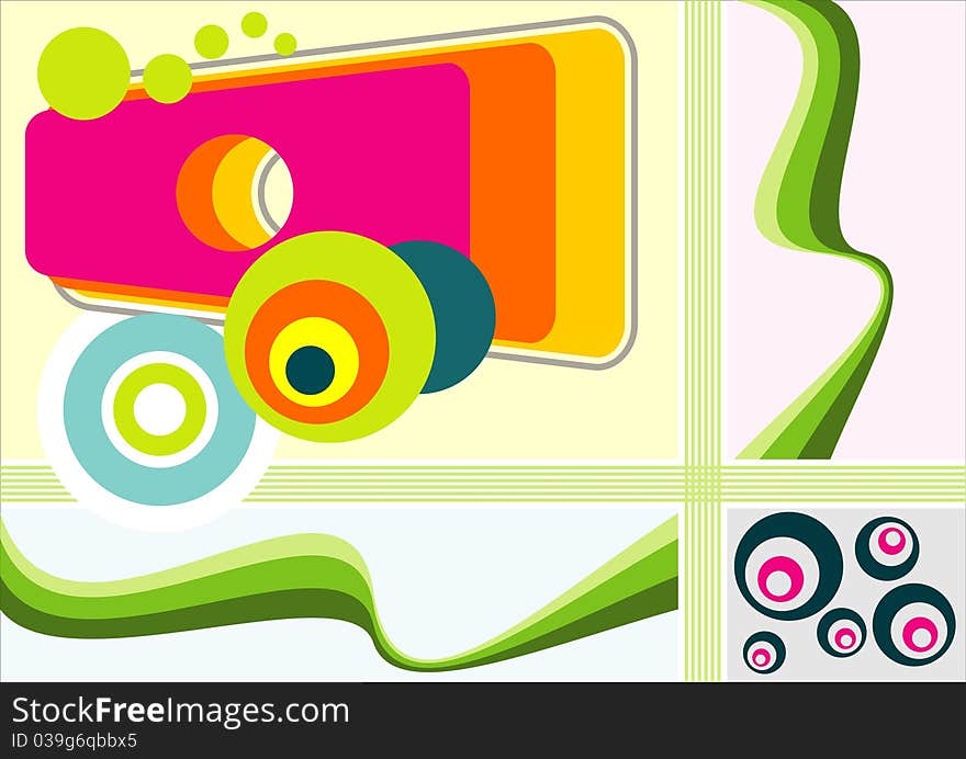 Design of colorful abstract background