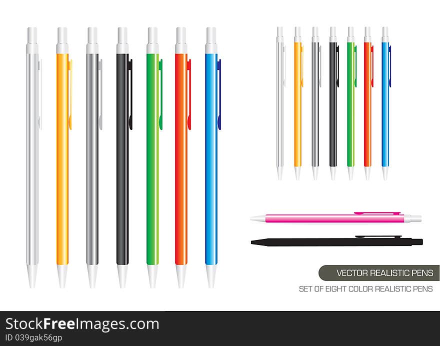 Vector Realistic Pens