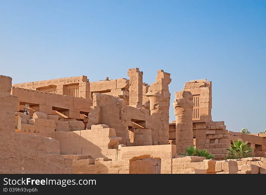 Ruins of the Karnak temple in Luxor, Egypt