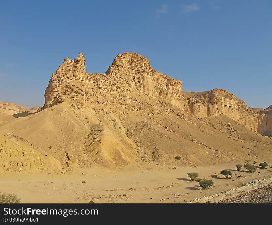 Clay rocks surrounding Riyadh city in Saudi Arabia