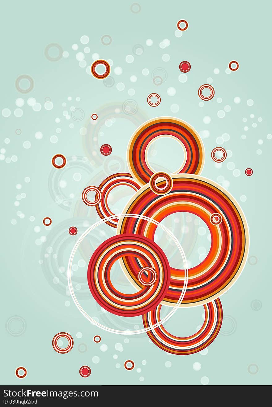 Abstract circles design. Vector background