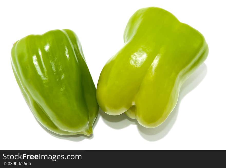 Sweet green pepper .