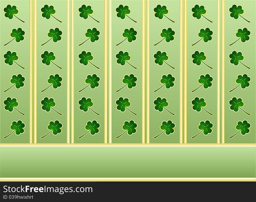 St. Patrick S Wallpaper With Shamrocks And