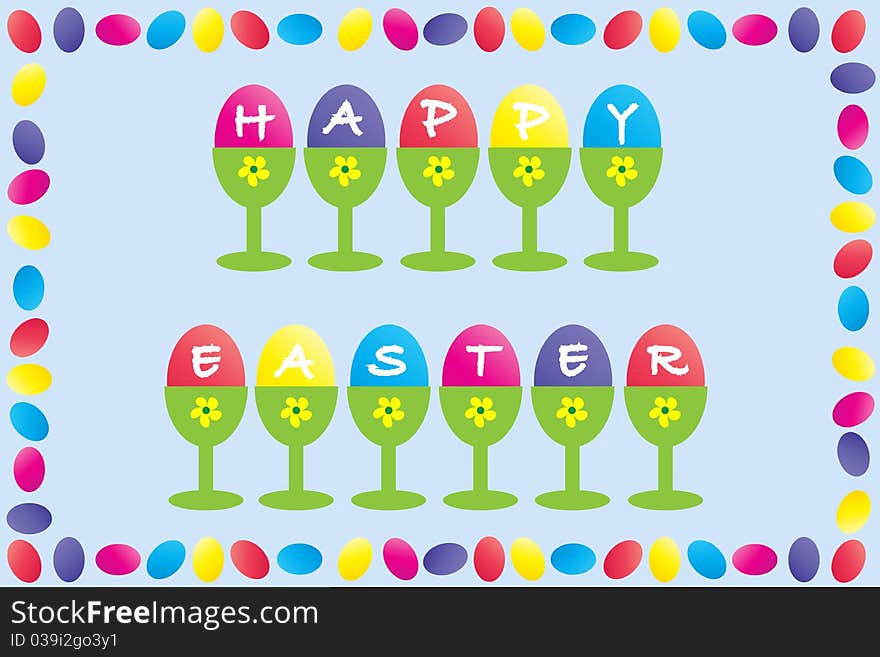 Happy Easter Frame Design