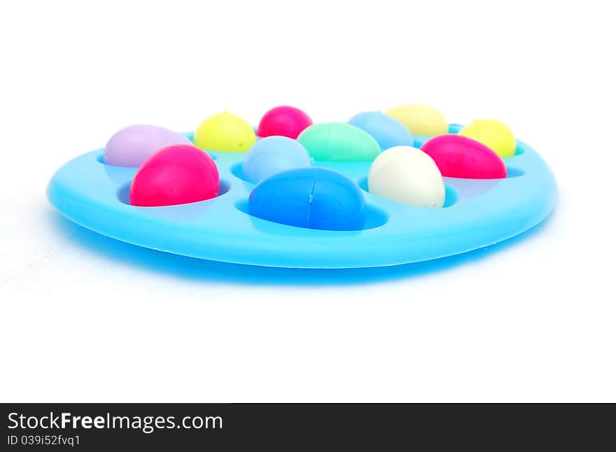 Egg basket isolated