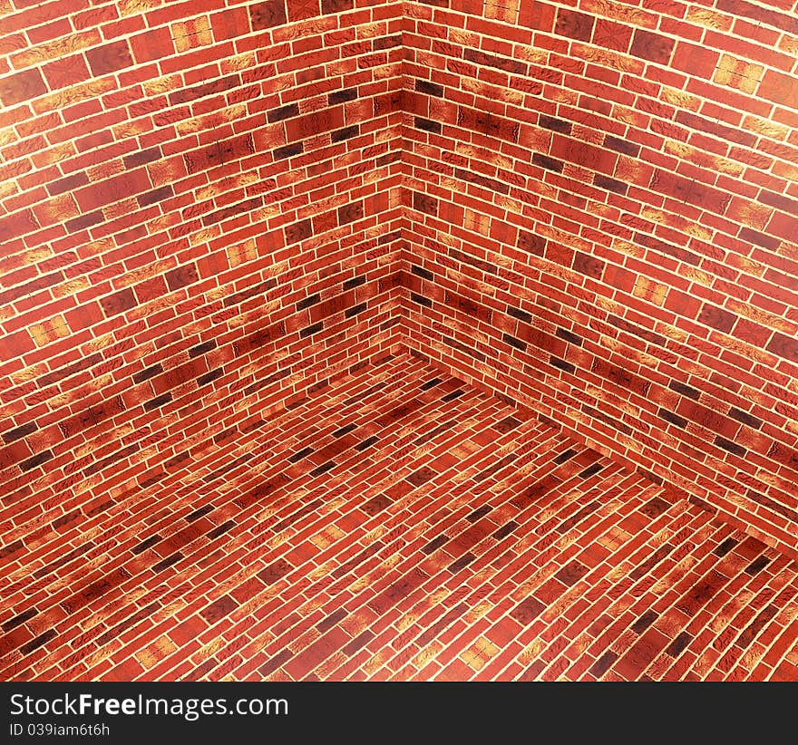 3D brick angle