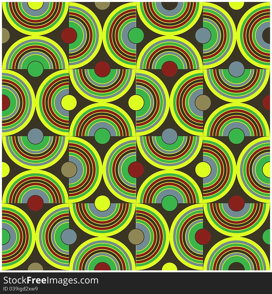 Circle pattern in green colors. Circle pattern in green colors