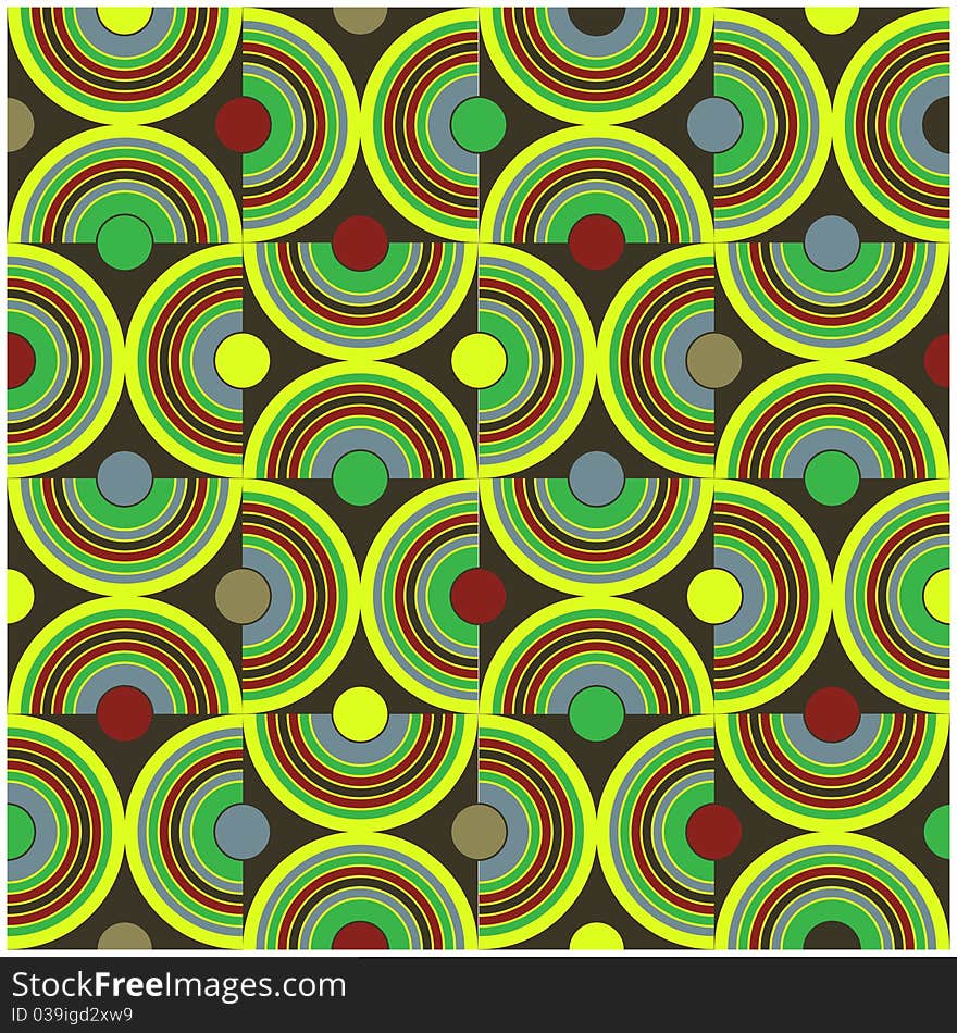 Circle pattern green