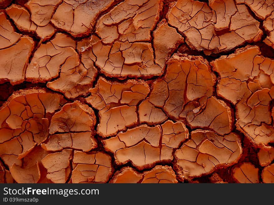 Cracked earth in dry desert. Cracked earth in dry desert